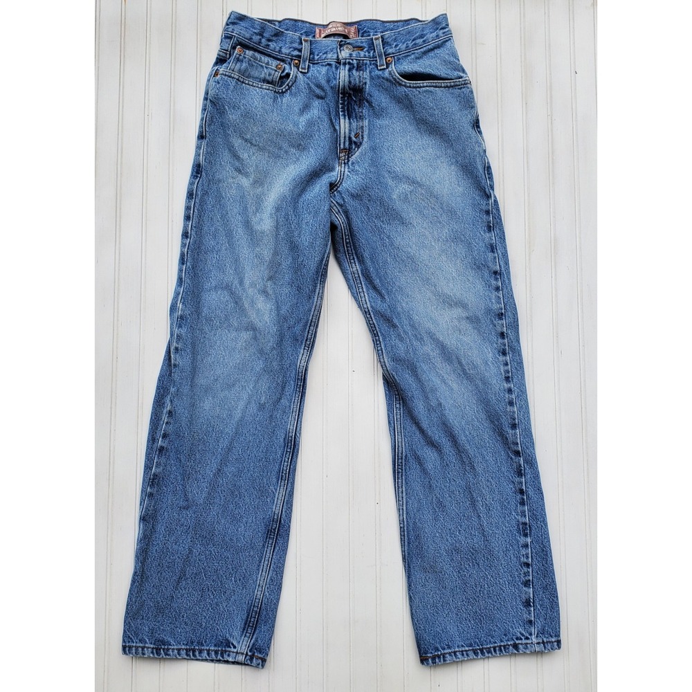 Vintage Levis 569 Loose Straight Jeans Blue Denim Medium Wash 18 Regular 30x31